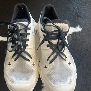 Lightweight White and Black Women's Athletic Sneakers